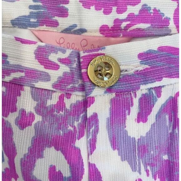 Lilly Pulitzer Adie Short Amethyst Beach Bathers 00 Ikat - Picture 7 of 9